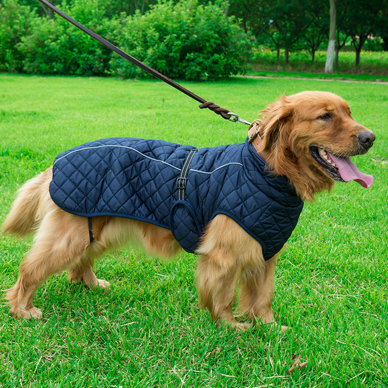 Adjustable Warm Cotton Dog Jacket – Cozy Winter Clothing for Small & Medium Dogs
